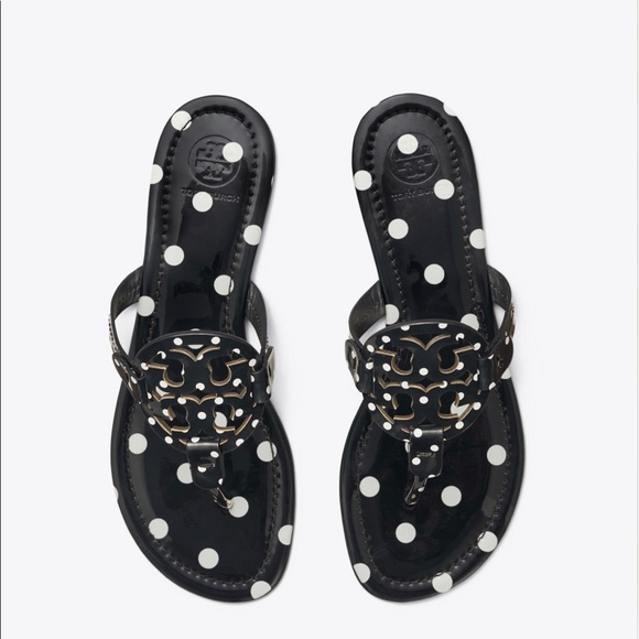 TORY BURCH Miller sandal printed patent leather - Picture 7 of 7